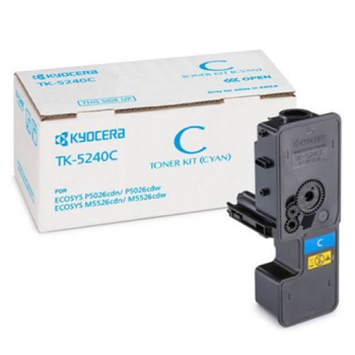 Toner Ecosys M5526/P5026 (TK5240C) Azul , KYOCERA/MITA , KYOTK5240C , 632983037065